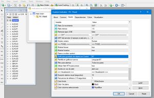 Utiliza perfiles FX Panel para análisis, backtests y simulaciones